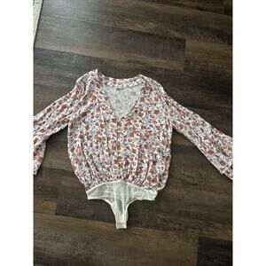 Intimately Free Floral V-Neck Blouse